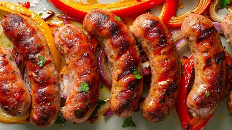 Barbecued Chicken Sausages